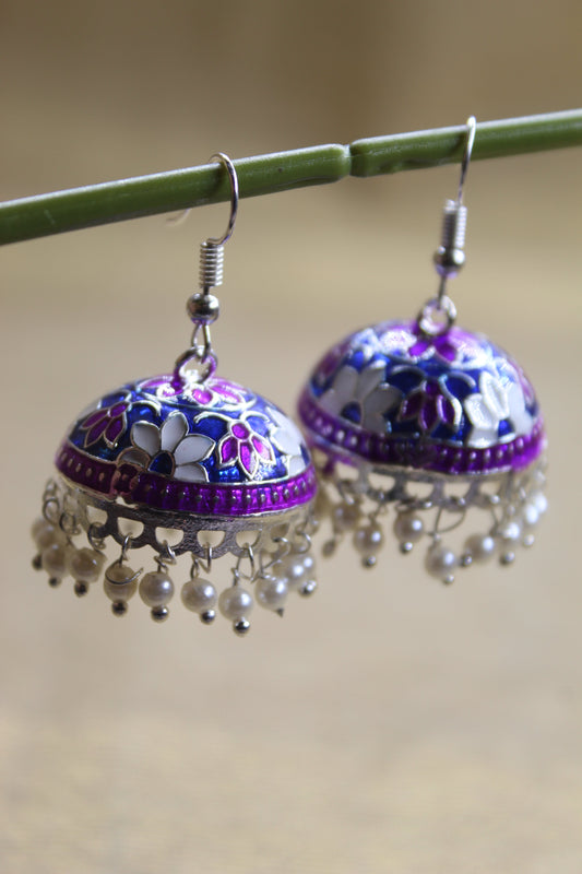 Violet jhumka