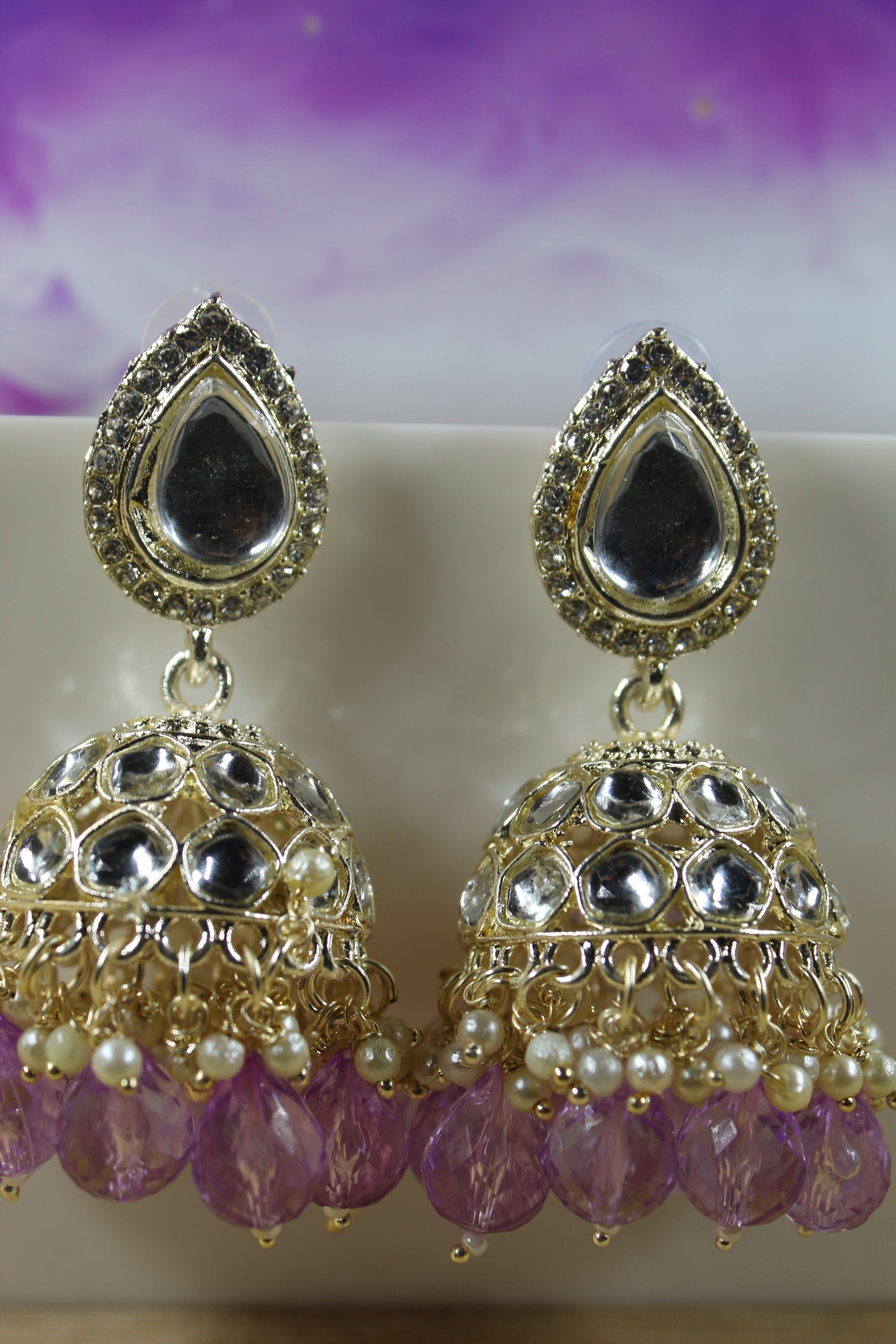 Kundan jhumka