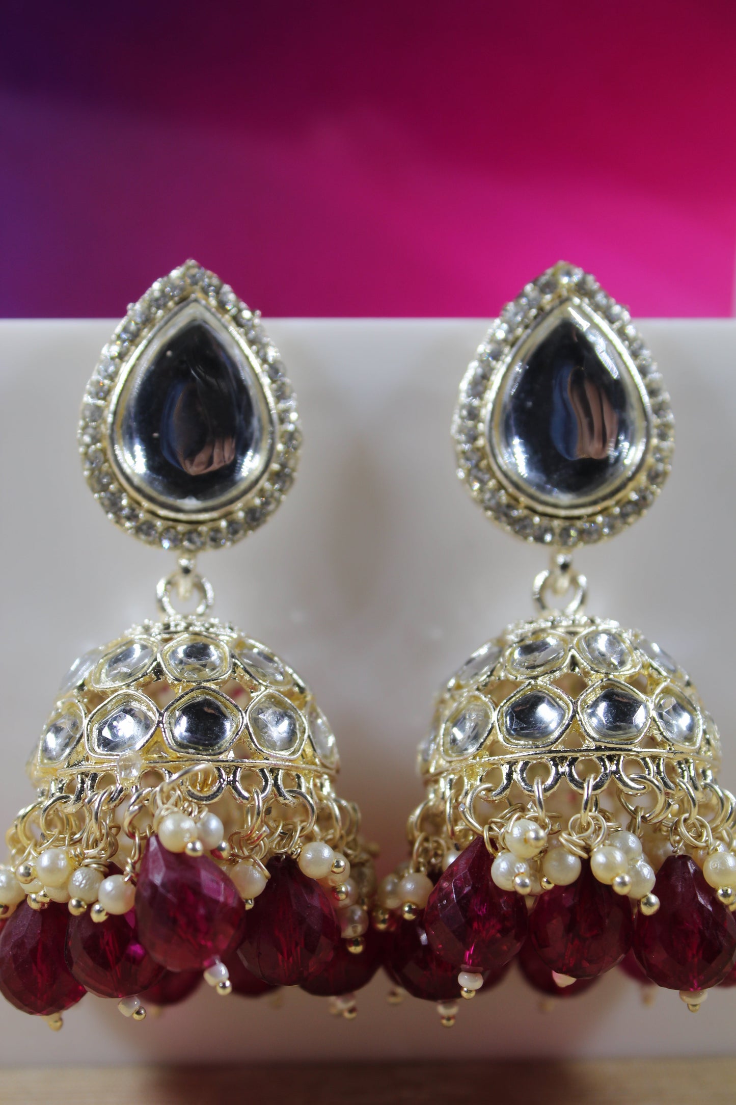 Kundan jhumka