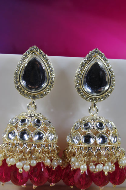 Kundan jhumka