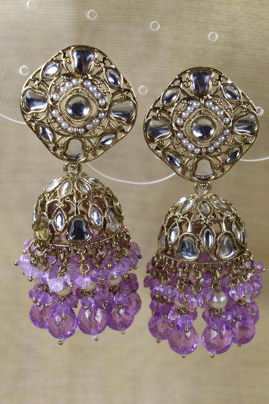 Voilet Jhumkas