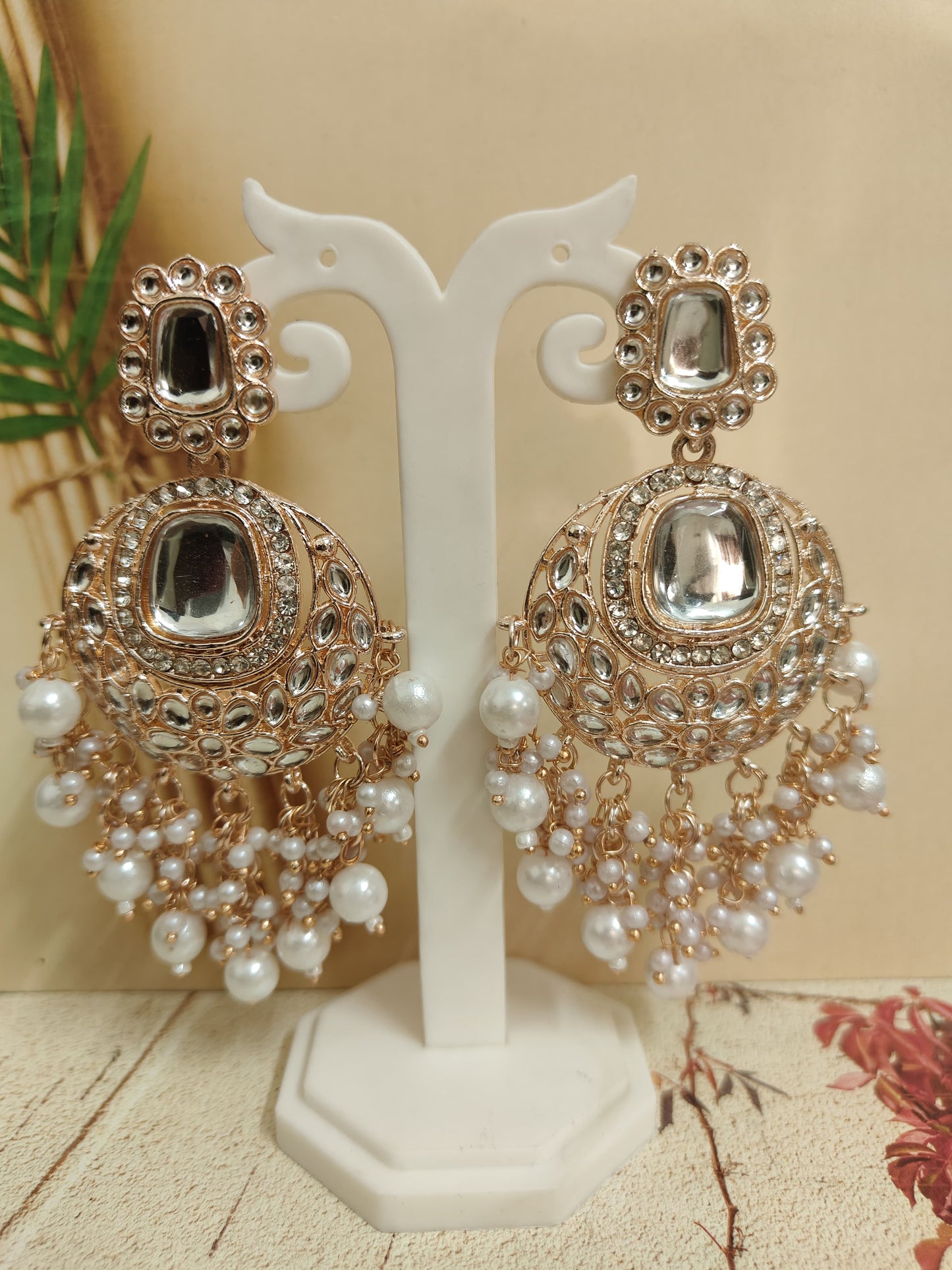 Rose gold Chandbalis