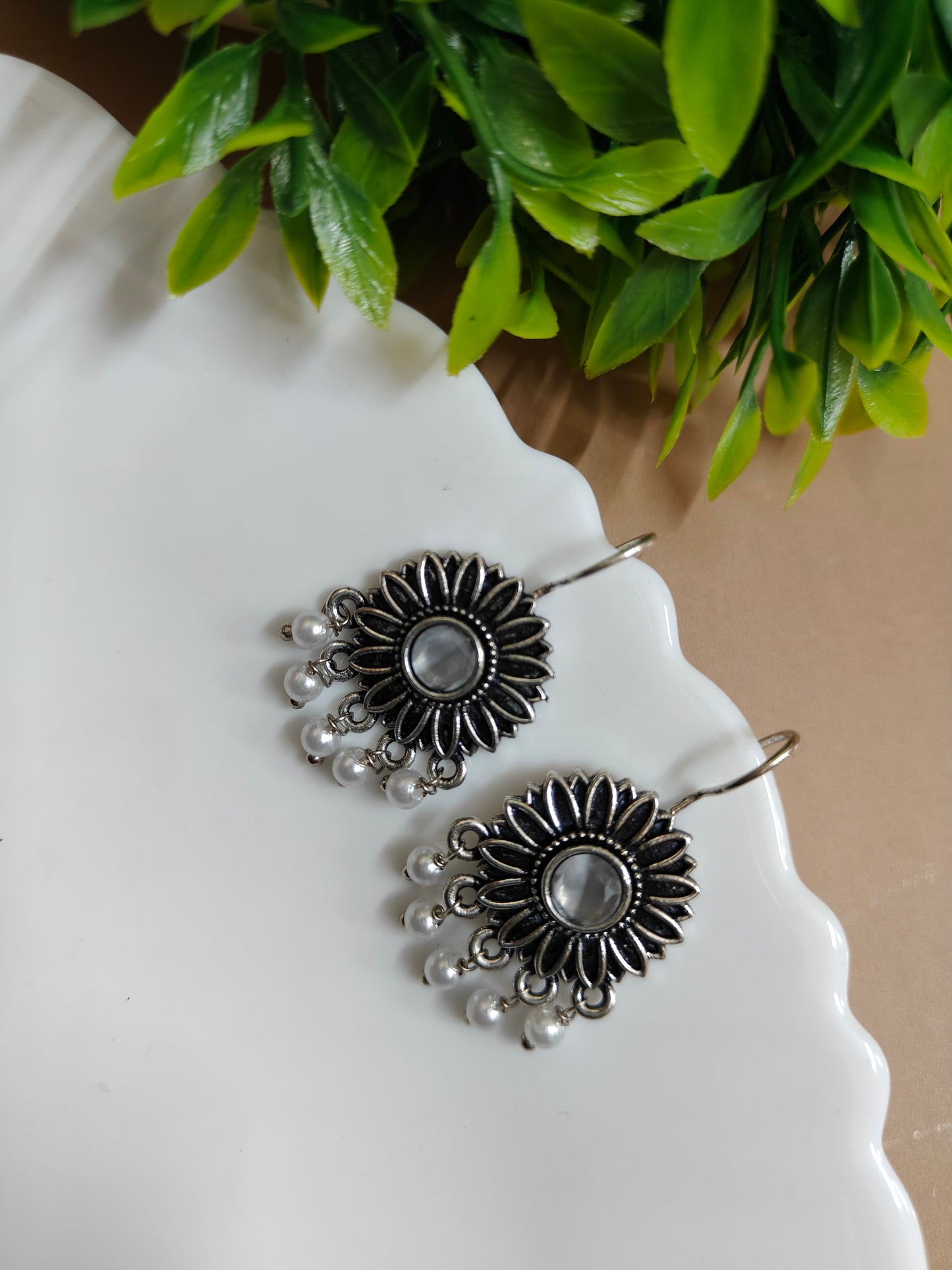 Floral earrings