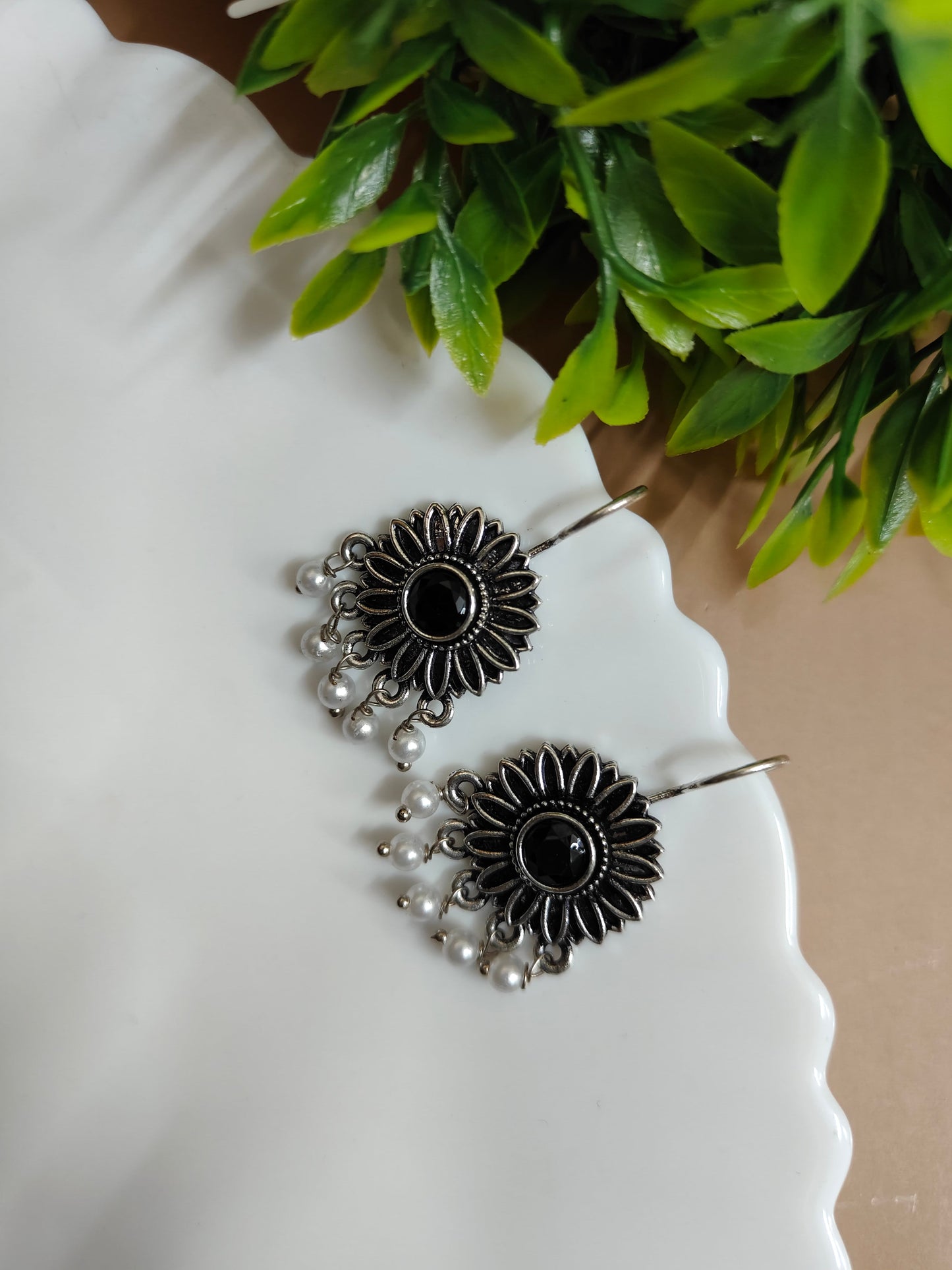 Floral earrings