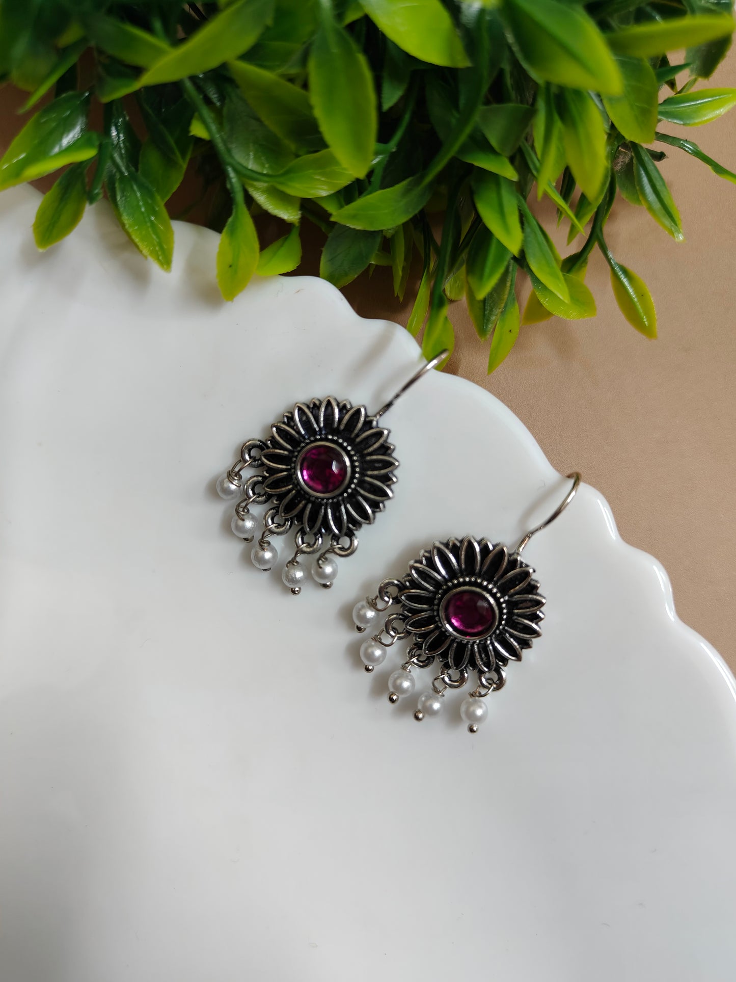 Floral earrings