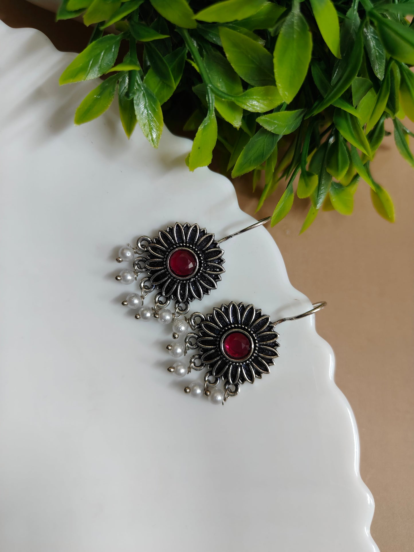 Floral earrings