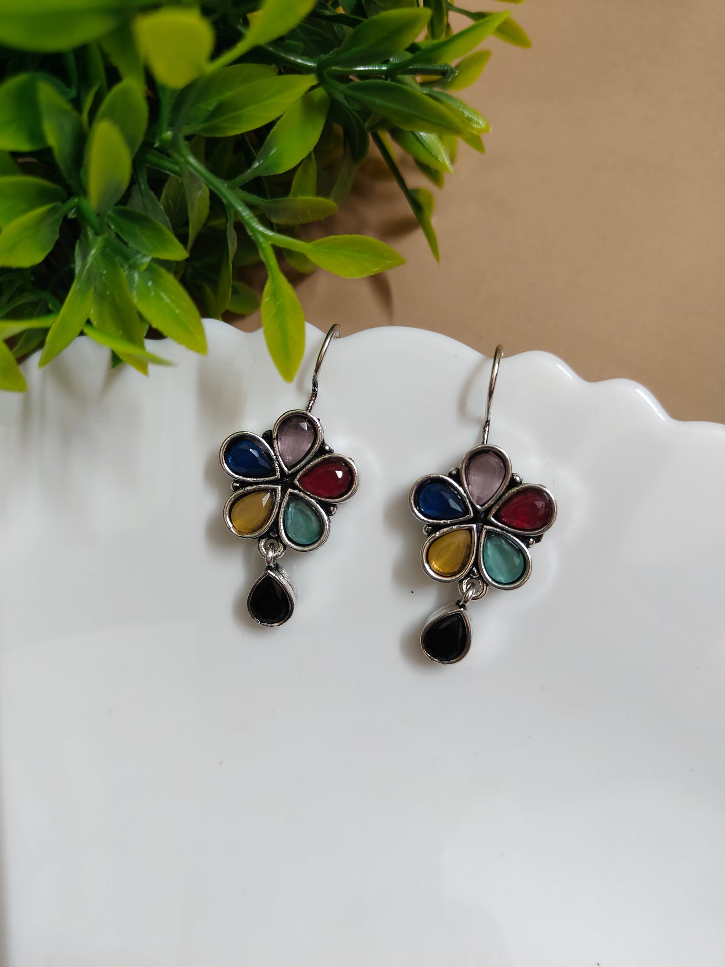 Floral earrings