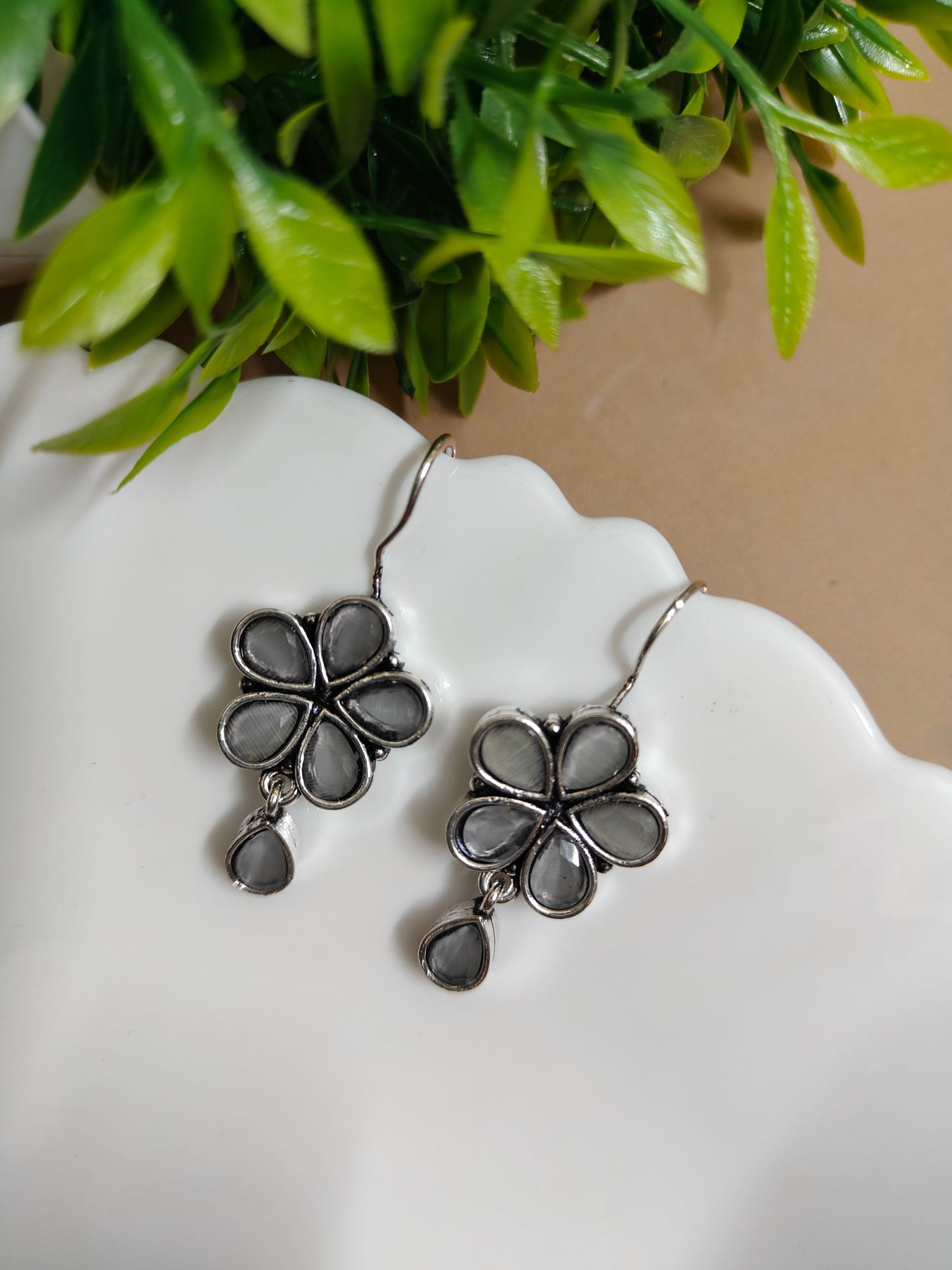 Floral earrings