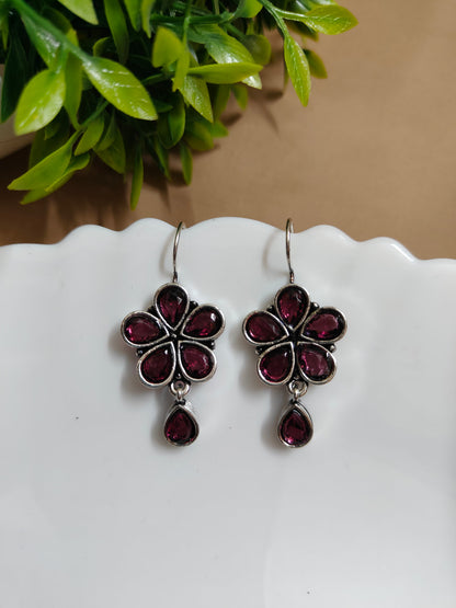 Floral earrings