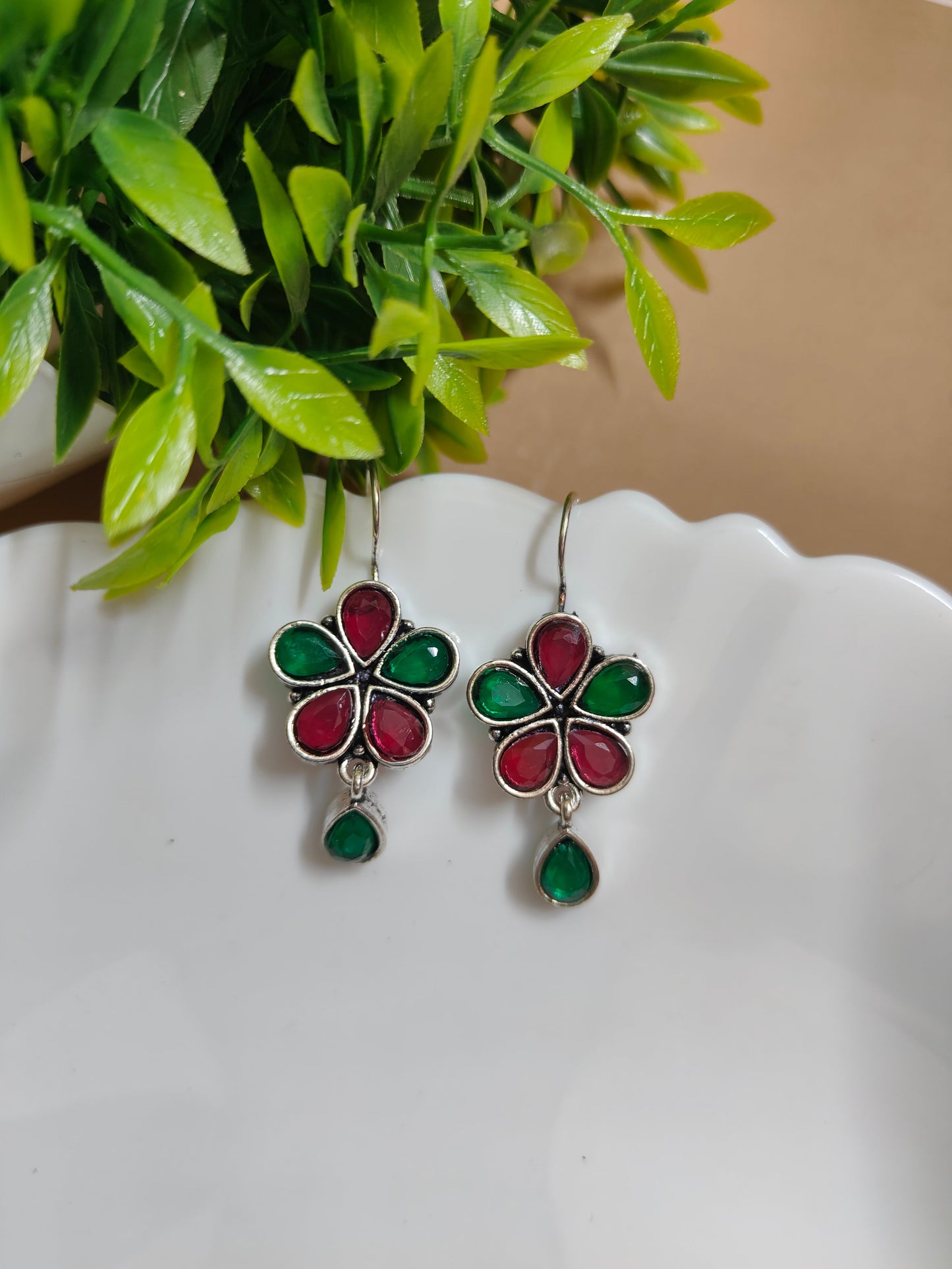 Floral earrings